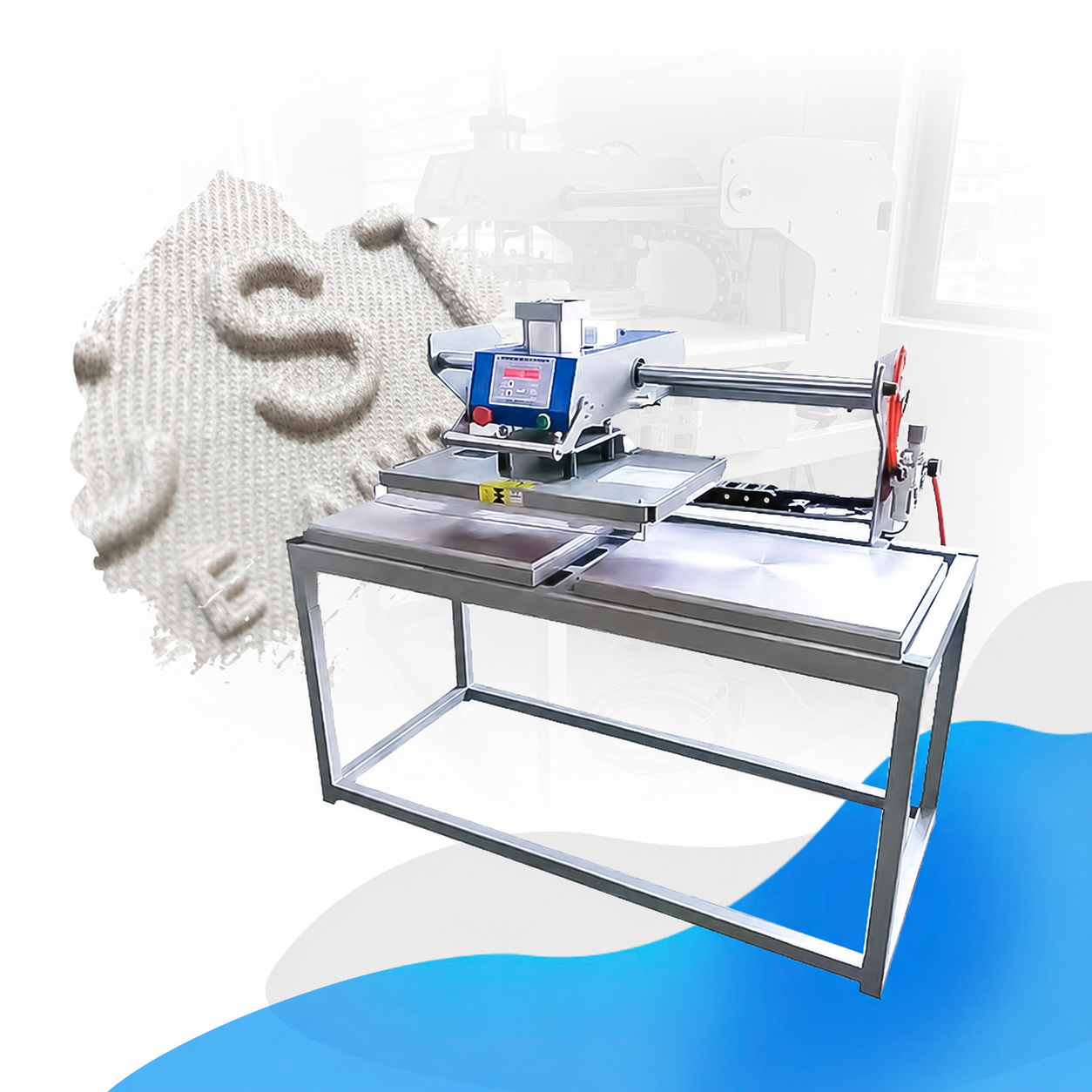 3D Effect Printing Silicone Heat Press Embossing Machine