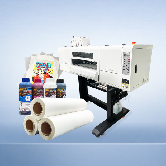 Over-Powder Thermal Transfer Drying Rewinding Exhausting DTF Powder Shaking Machine