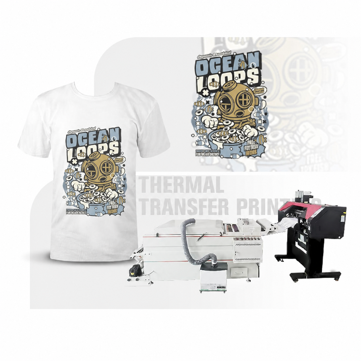 Automatic Exhaust DTF Hot Melt Powder Shaking Machine