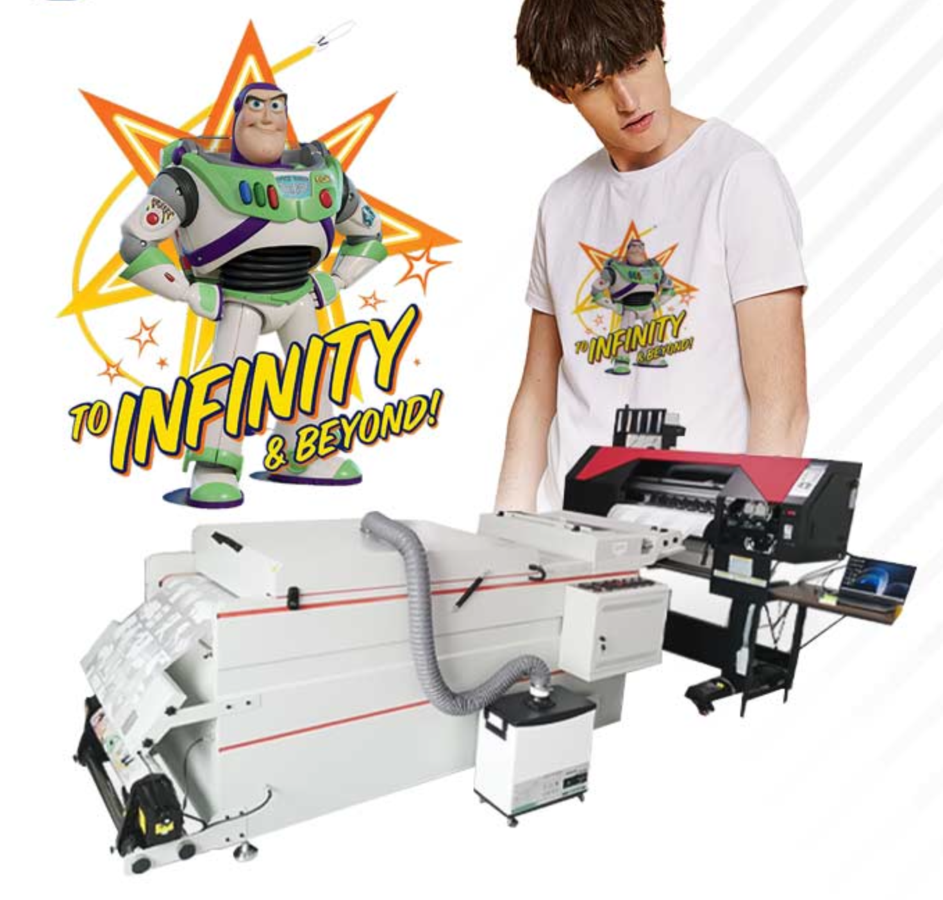 Leather Textile Printing Digital Aluminum Printer With White Dual Nozzle