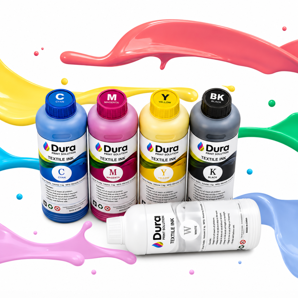 DTF Heat Transfer Pigment Splashjet CMYKW printer Ink